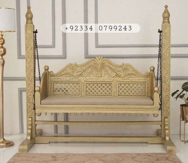 Chinioti wooden swing by jj furniture chiniot