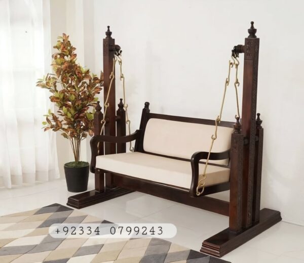 Chinioti Wooden Swing by JJ Furniture | Jhoola Price in Pakistan - Image 2