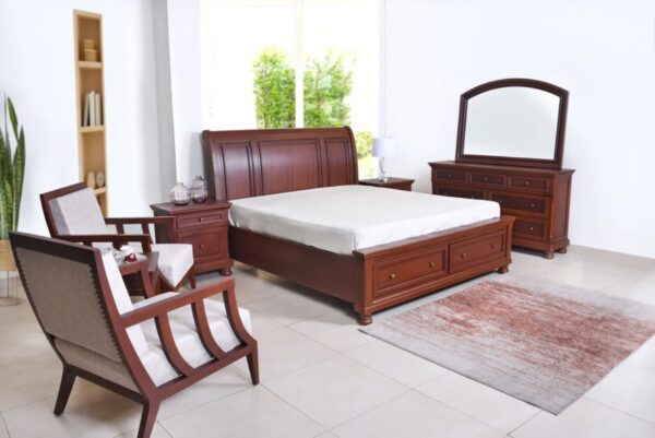 JJ furniture Royal Wooden chinioti Bed Set