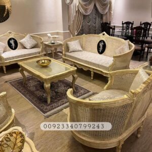 cane with mother of pearl sofaset by jj furniture chiniot;
