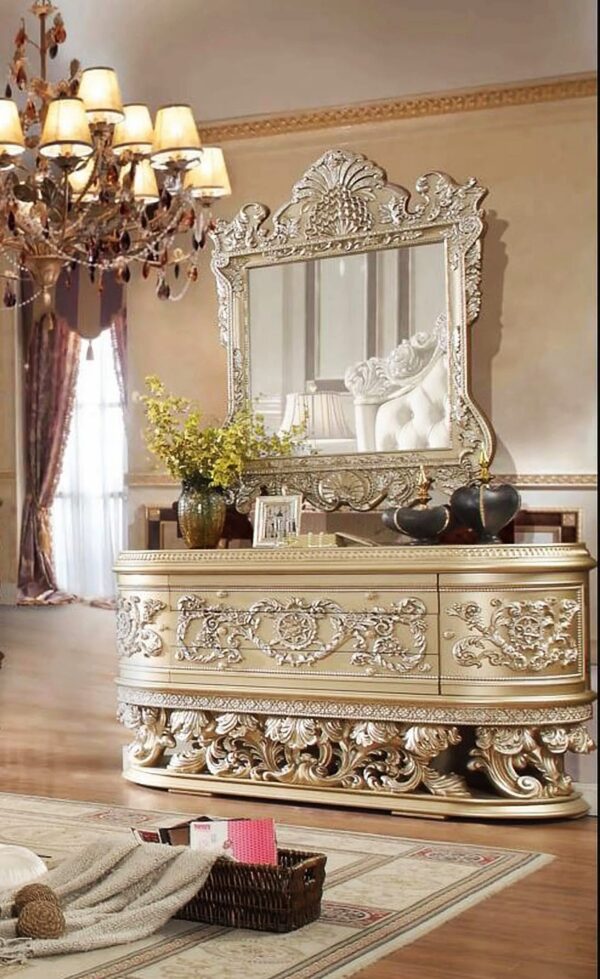 Wooden Chinioti bed set design 2025