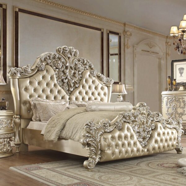 Wooden Chinioti bed set design 2025
