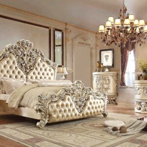 Wooden Chinioti bed set design 2025