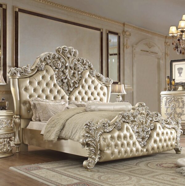 Wooden Chinioti bed set design 2025