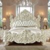 luxury wooden bed set by jj furniture