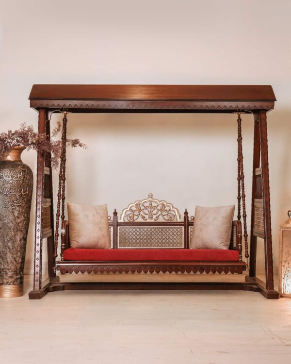 Hand-Carved Wooden Chinioti Swing (Jhoola)