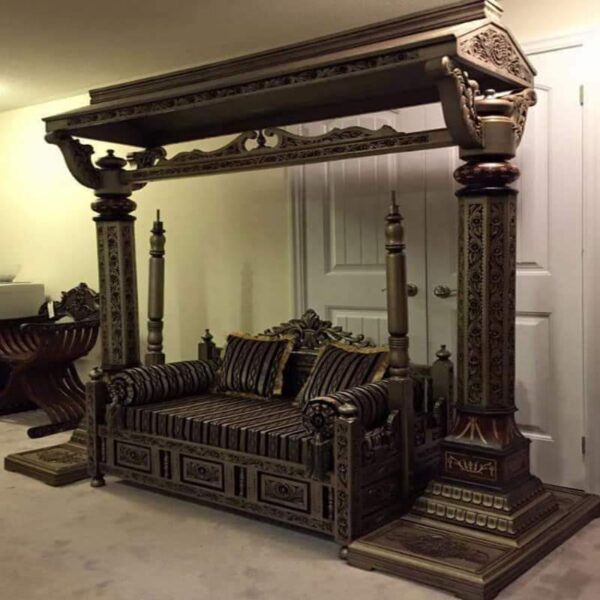 Hand-Carved Wooden Chinioti Swing (Jhoola)