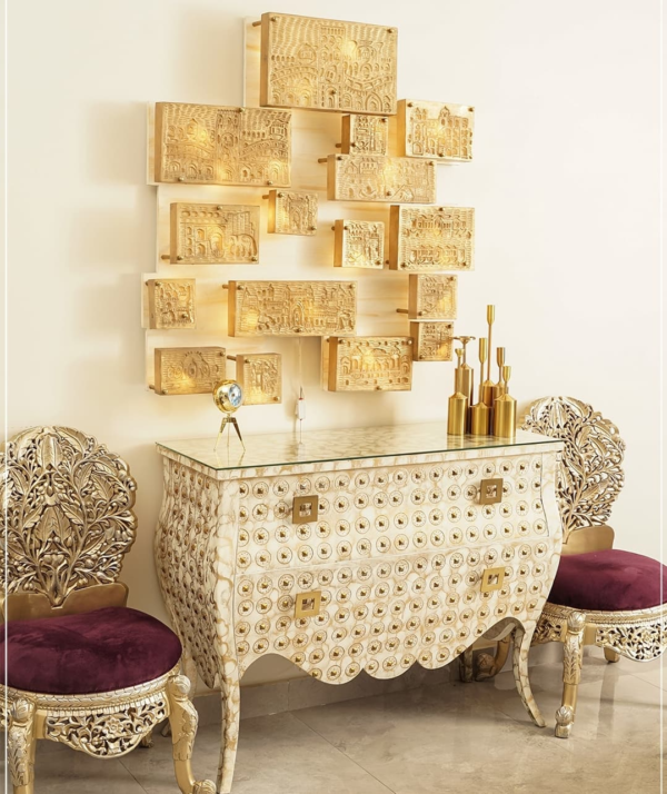 Luxury Chinioti Console Table – Handcrafted Royal Console by JJ Furniture