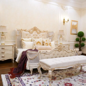 Chinioti Carving Cane Bed Set – Buy Handcrafted Wooden Bed in Pakistan JJ Furniture