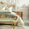 Luxury Solid Wood Bedroom Set with Dresser and Mirror – King & Queen Size Bed Sets in Pakistan