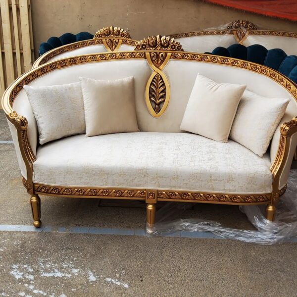 Traditional Handmade Wooden Sofa Set for Modern Classic Homes by JJ Furniture