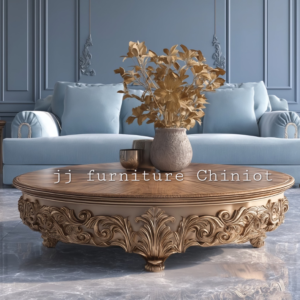 Wood Center Table by JJ Furniture Chiniot – Stylish & Durable Wooden Table Design
