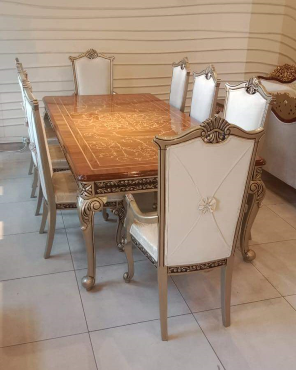 Best Chinioti Wooden Dining Table Set in Pakistan – Handcrafted Dining Furniture by JJ Furniture