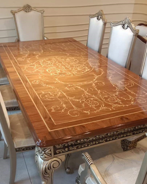 Best Chinioti Wooden Dining Table Set in Pakistan – Handcrafted Dining Furniture by JJ Furniture