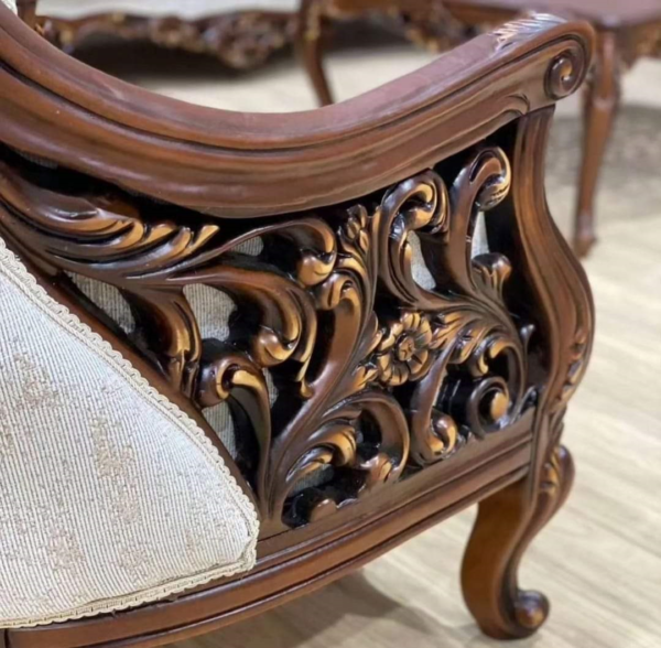 Luxury Chinioti Wooden Sofa Set – Hand-Carved Living Room Furniture by JJ Furniture - Image 7