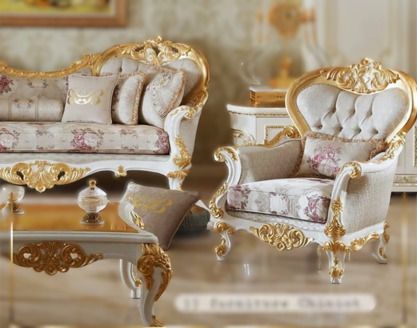 Chinioti JJ Sofa Design – Luxury Wooden Sofa Set