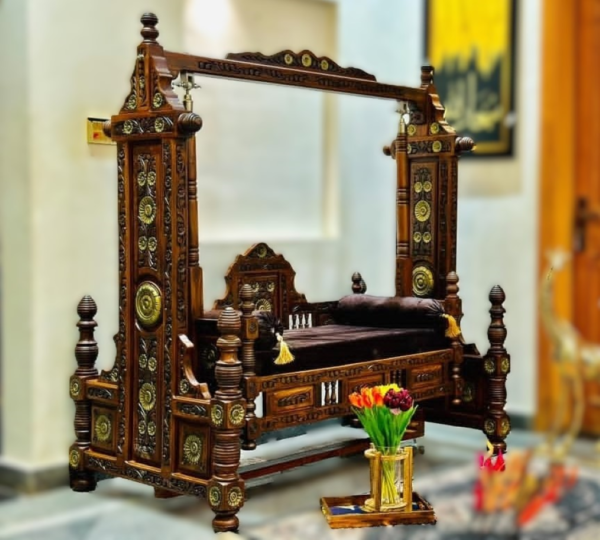 Chinioti JJ Swing – Luxury Wooden Jhoola | JJ Furniture Chiniot