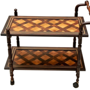 Chinioti Wooden Tea Trolley by jj furniture chiniot