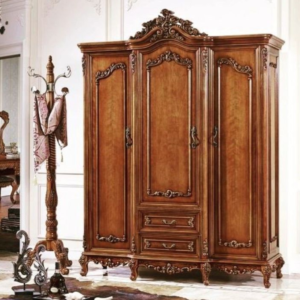 Hand-Carved Solid Wood Wardrobe – Luxury Antique Chinioti Armoire Online by jj