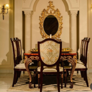 JJ CHINIOTI Dining Set – Luxury Chinioti Handmade Wooden Dining Set