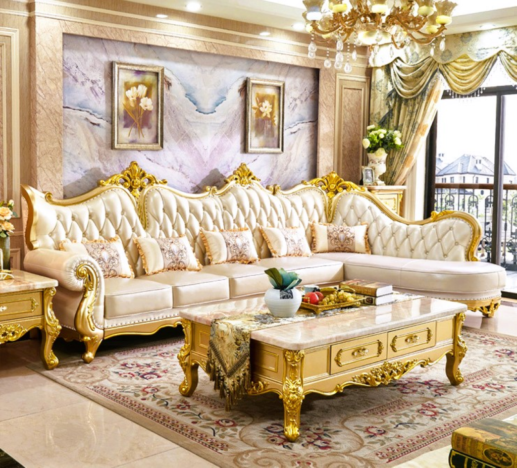 JJ Furniture L-Shape Sofa Set – Luxury Chinioti Corner Sofa for Modern Homes