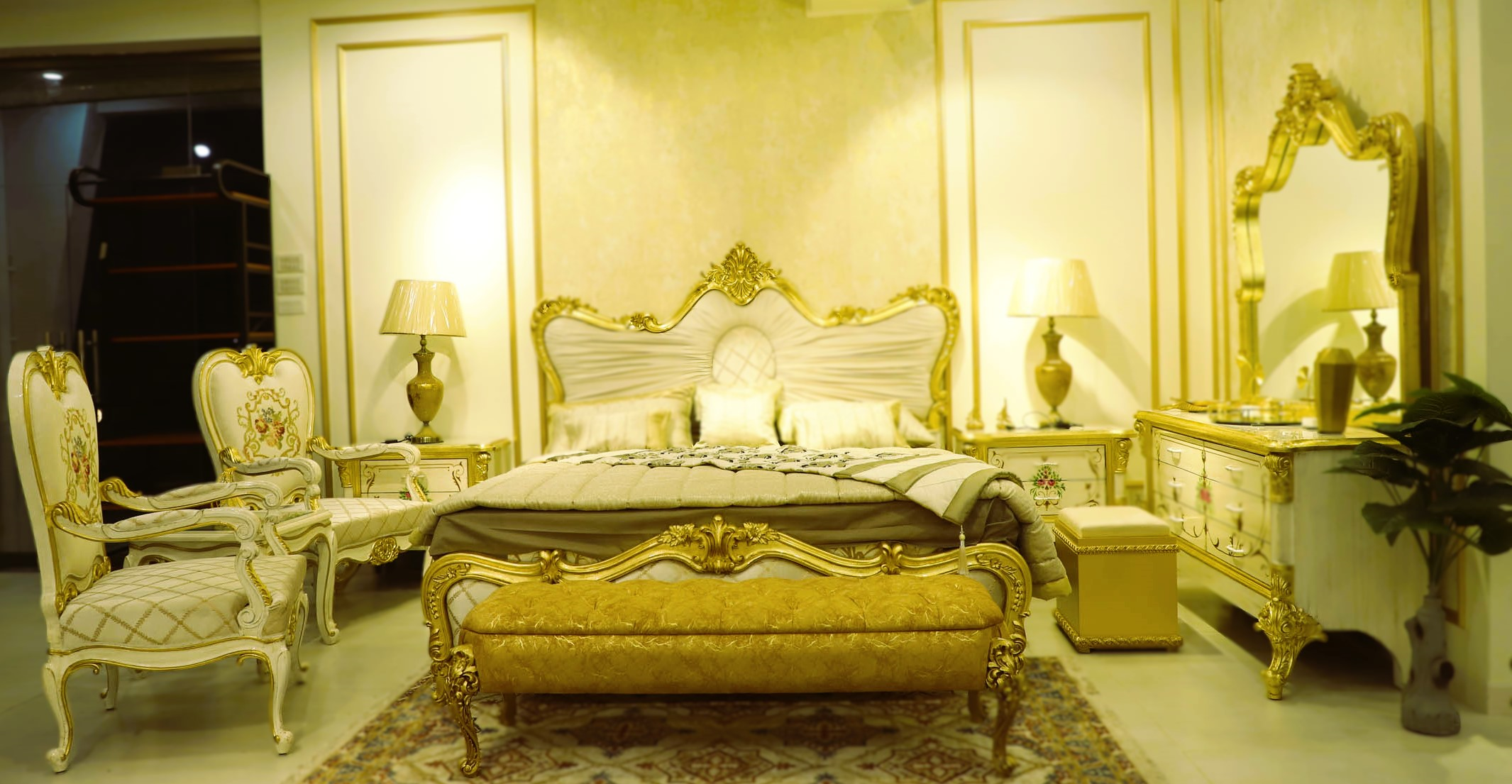 Chinioti Bed Design – Royal Luxury Wooden Bed Sets by JJ Furniture Chiniot