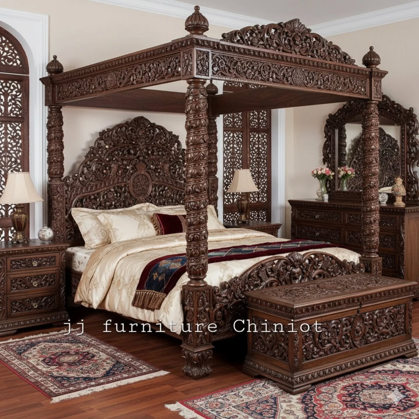 Bed Sets in Pakistan – Modern, Wooden, Luxury & Chinioti Designs by JJ Furniture - Image 9
