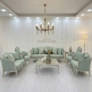 “Luxury Sheesham Wood 7 Seater Sofa Set for Living Room