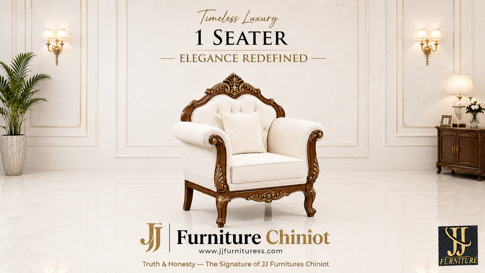 Luxury Handmade Chinioti Sofa Set UK, USA & Europe | JJ Furniture Chiniot - Image 2