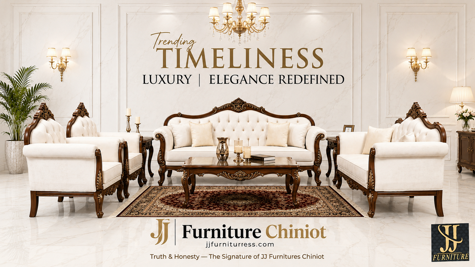 Luxury Handmade Chinioti Sofa Set
