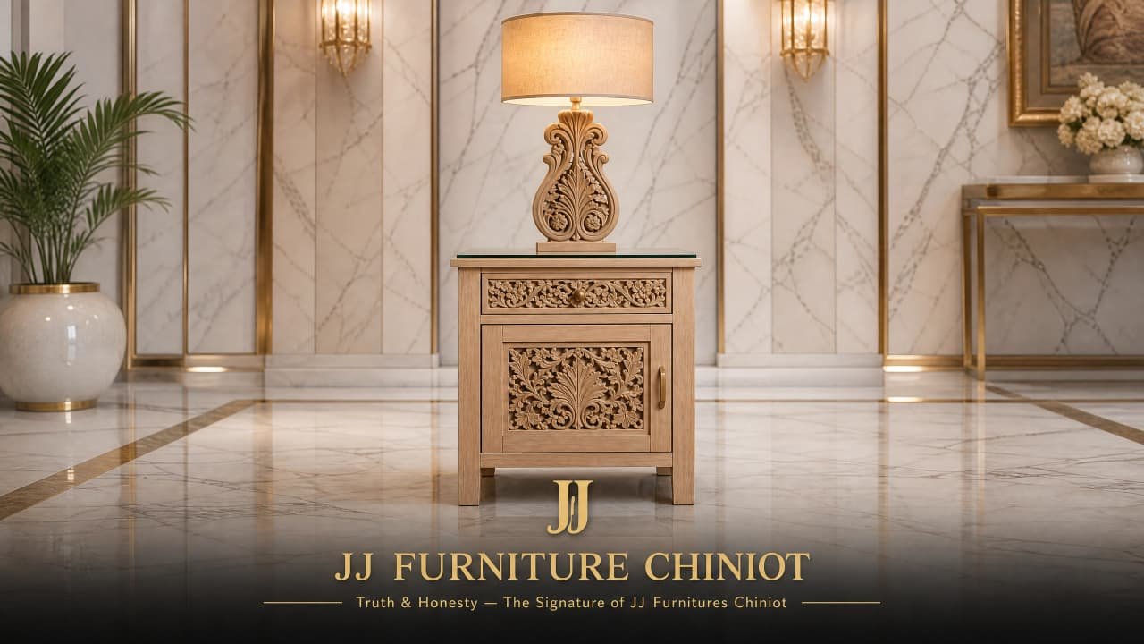 Luxury JJ Chinioti Bed Set – King Size Handmade Wooden Bed - Image 5