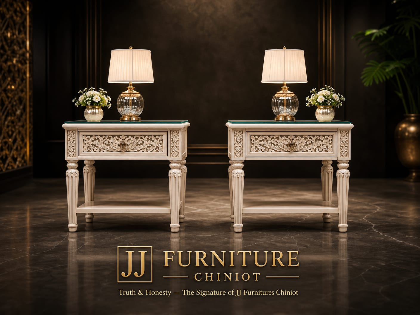 Royal jj Bed Set by JJ Furniture Chiniot – Premium Handmade Wooden Bedroom Furniture - Image 4
