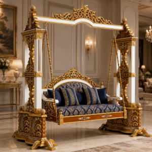 Luxury Handmade Chinioti Sheesham Wood Swing