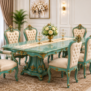 Luxury Royal 8 Seater Dining Table Set | JJ Furniture Chiniot