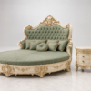 Luxury Royal Round Bed Set in Solid Sheesham Wood | JJ Furniture Chiniot