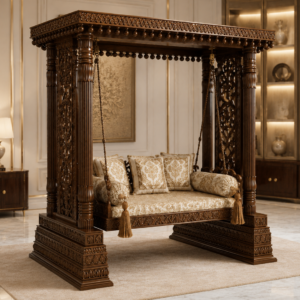 Royal Sheesham Heritage Swing | Premium Chinioti Wooden Jhoola