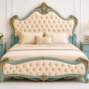 Royal Tiffany Blue Luxury Chinioti Bed Set